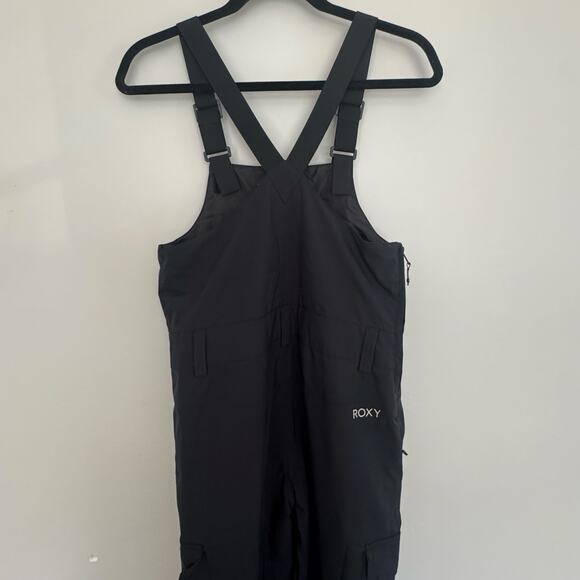 Roxy Non Stop Bib Snow Pants in Black - Picture 8 of 10